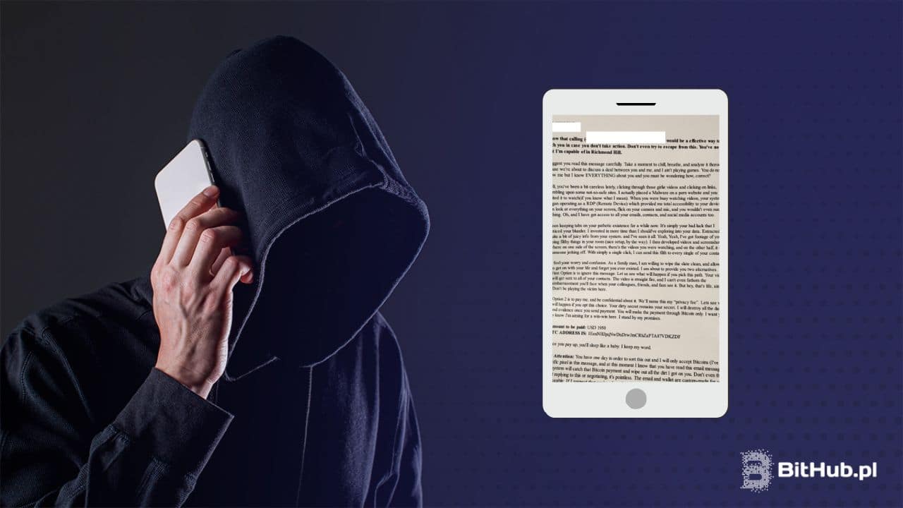 „Oddaj Bitcoiny albo ujawnimy historię przeglądania i ukryte fotki bliskim. Wykorzystują zdjęcia domów ofiar