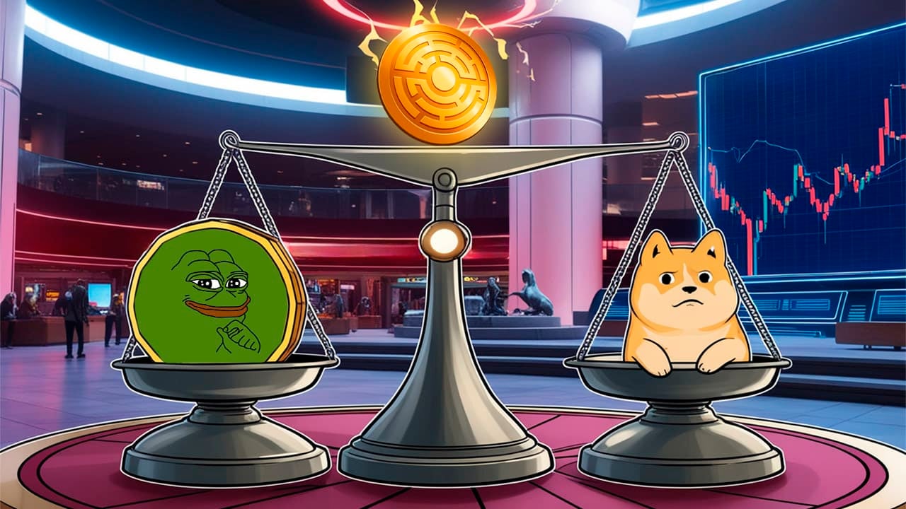 Wstrząs na rynku: DOGE w dół, PEPE stabilnie, wzrost MTAUR przy spadku BTC do 95 tys. dolarów