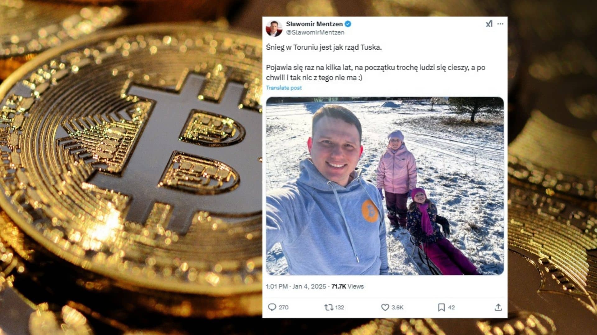 Sławomir Mentzen znowu puszcza oko do kryptowalutowej braci. Co tym razem?