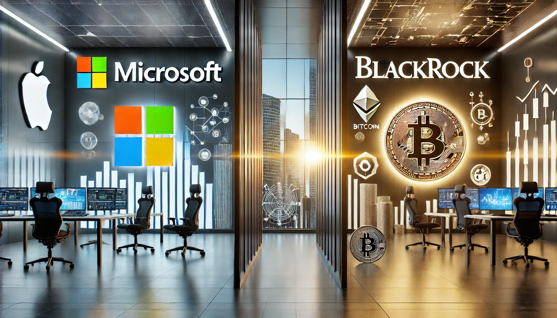 Microsoft vs. BlackRock: Dwie odmienne wizje dot. Bitcoina