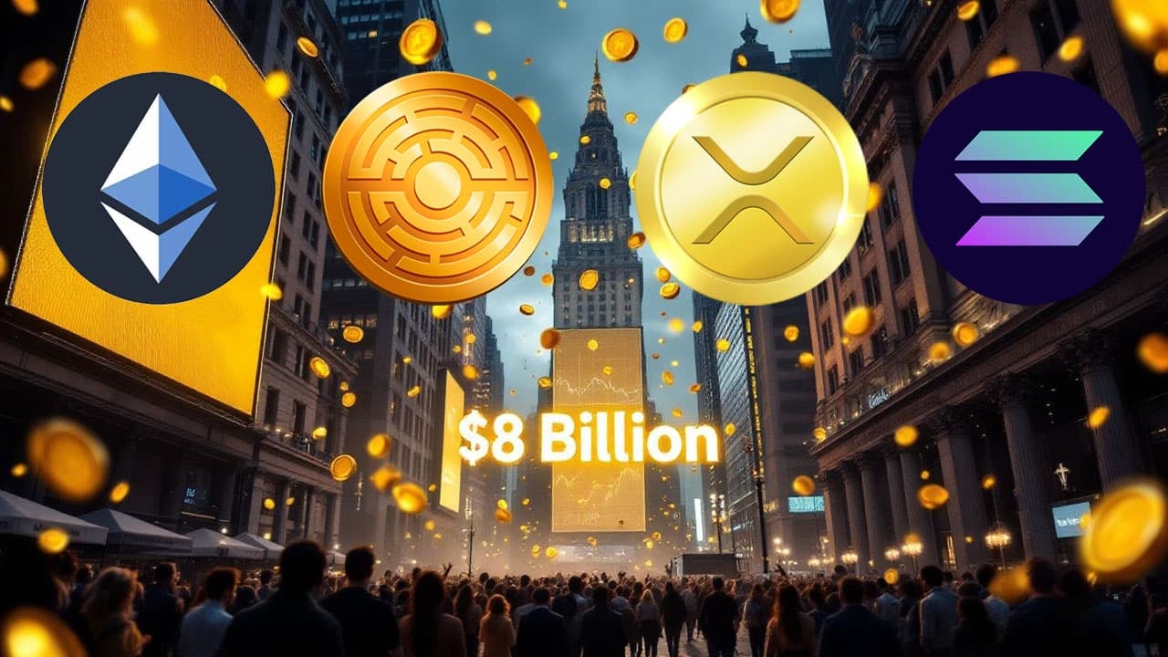 JP Morgan szacuje, iż fundusze ETF XRP i Solany po zatwierdzeniu mogą zgromadzić 8 mld dolarów