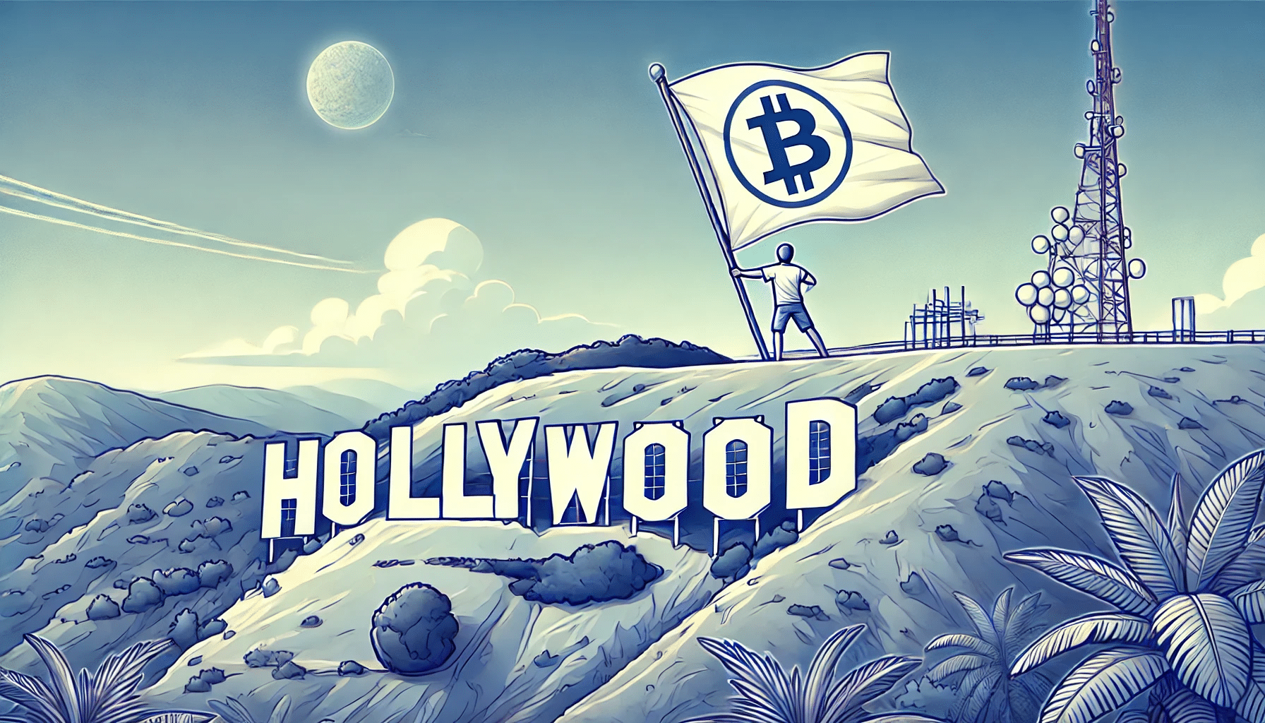 Wspiął się na znak Hollywood, aby… promować memecoina. Kurs wystrzelił