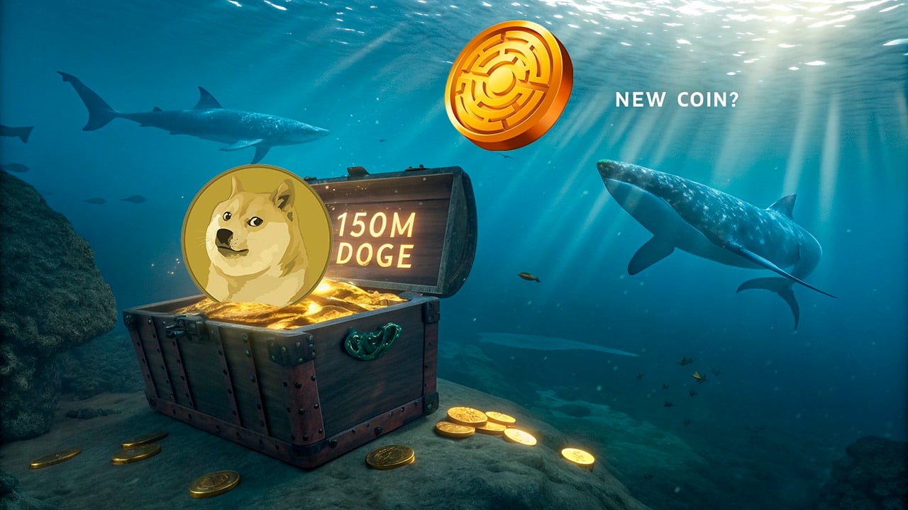 Wieloryby kupują 150 mln DOGE — jaki jest ich plan i która nowa moneta znajduje się na ich liście?