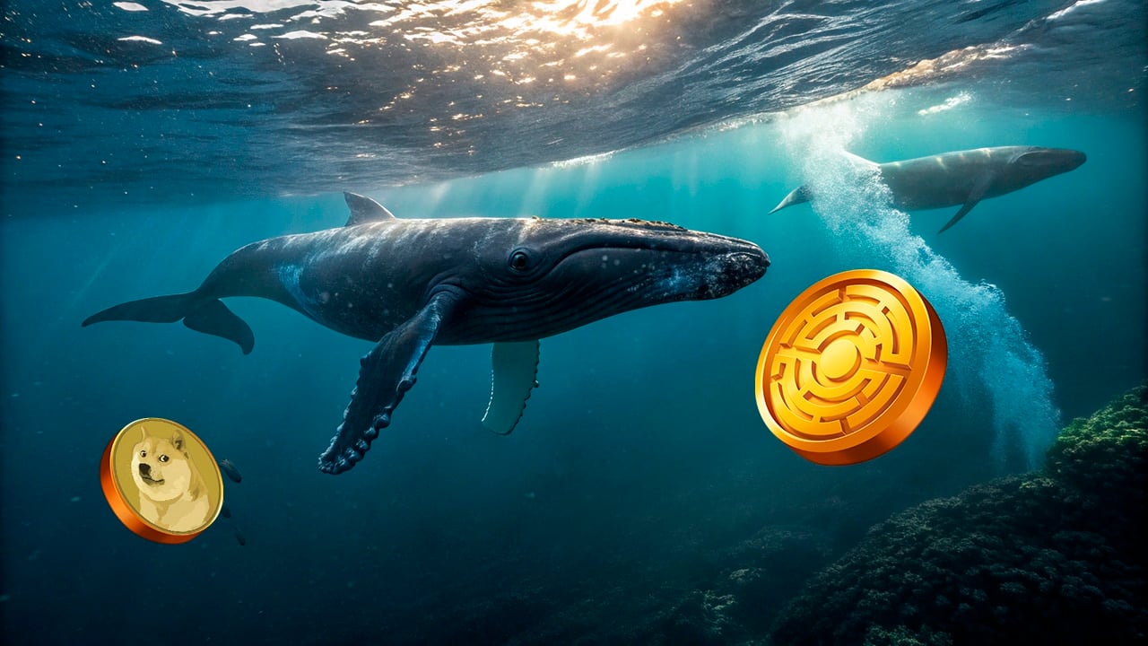 DOGE rośnie w siłę? Wieloryby kupują 120 mln, ale zainteresowanie kontraktami DOGE Futures spada! MTAUR przyciągnie pozostałe wieloryby?