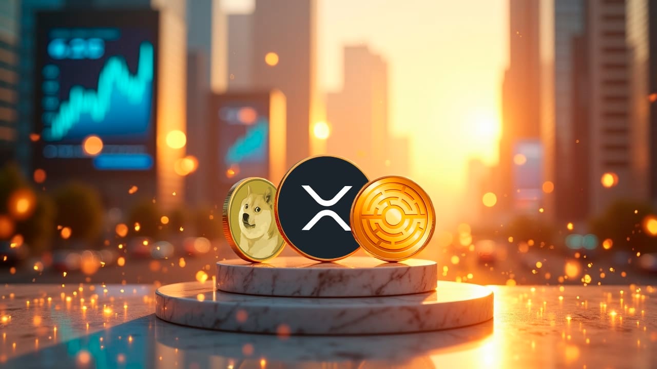 Kwiecie dla tych trzech monet? XRP z szansami na 820%, DOGE w górę o 1160%, a MTAUR z potencjałem na 10 000%
