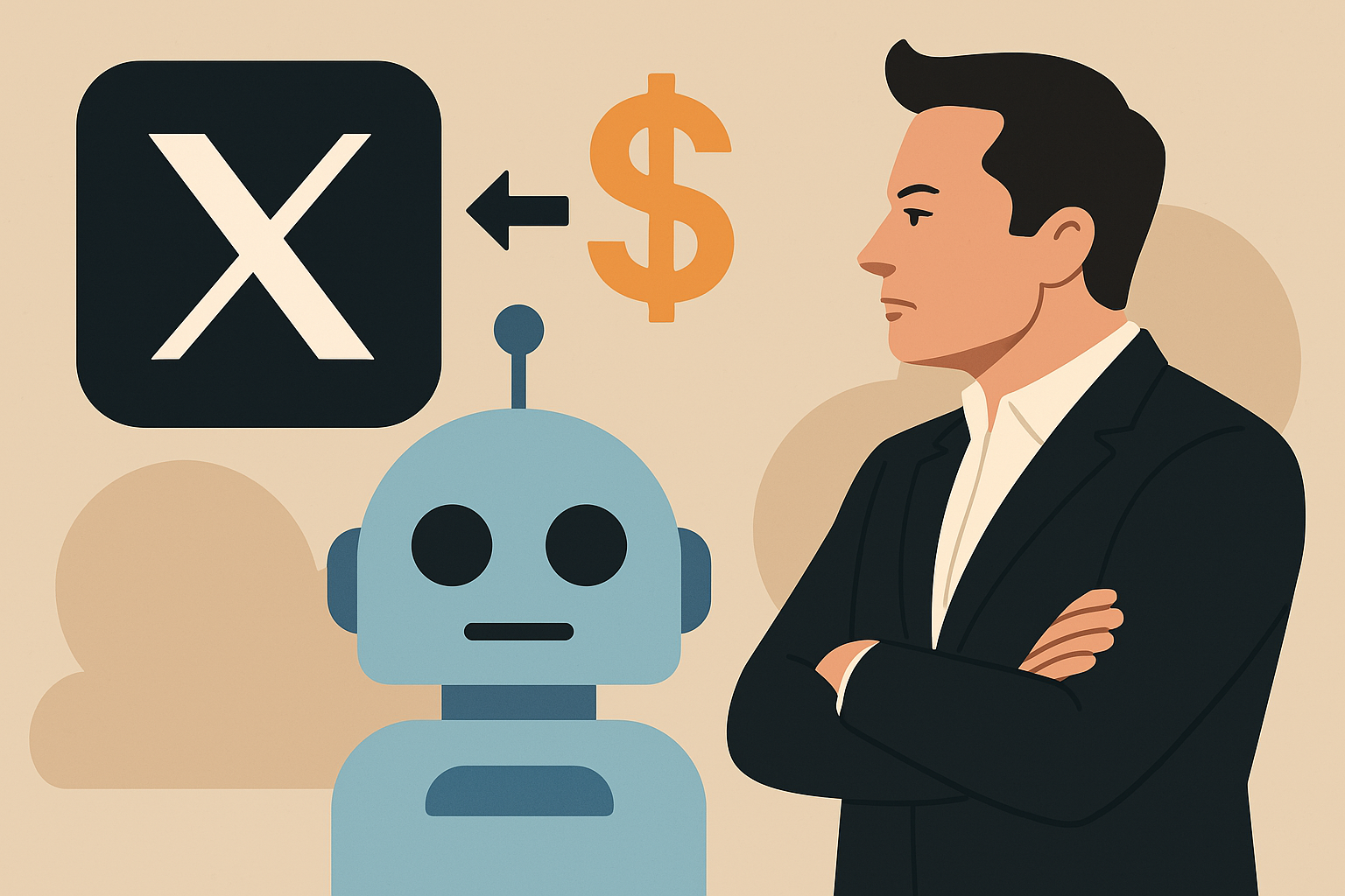 Elon Musk sprzedaje X… samemu sobie