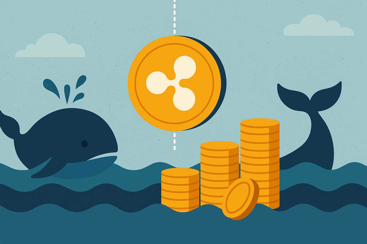 Wieloryb przenosi dziesiątki milionów dolarów w XRP. O co chodzi?