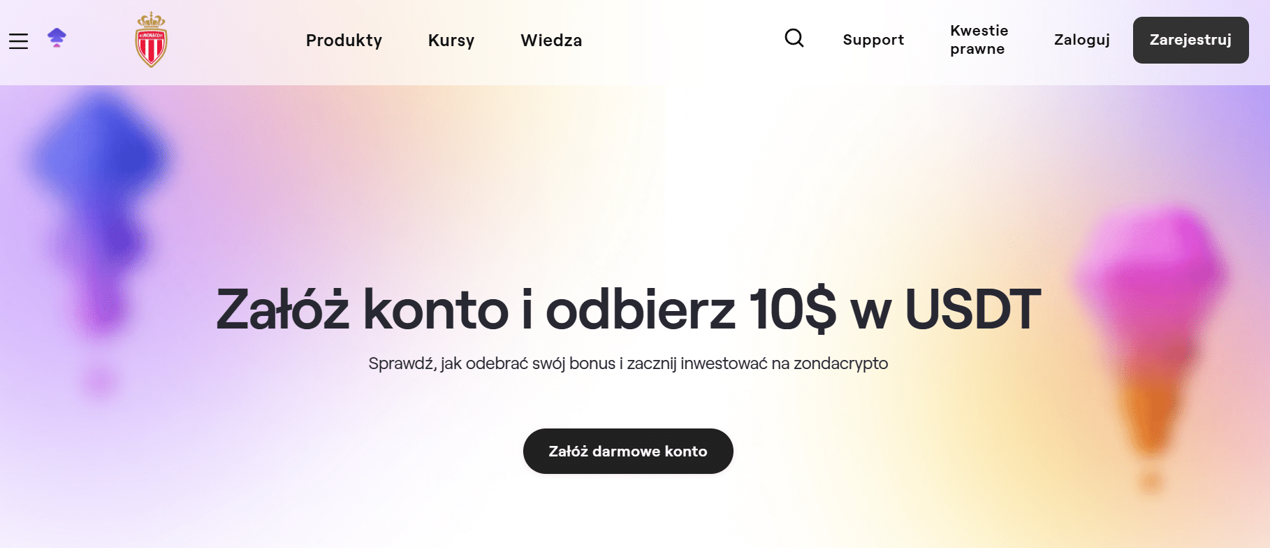 Zondacrypto – bonus powitalny 10 USDT na start