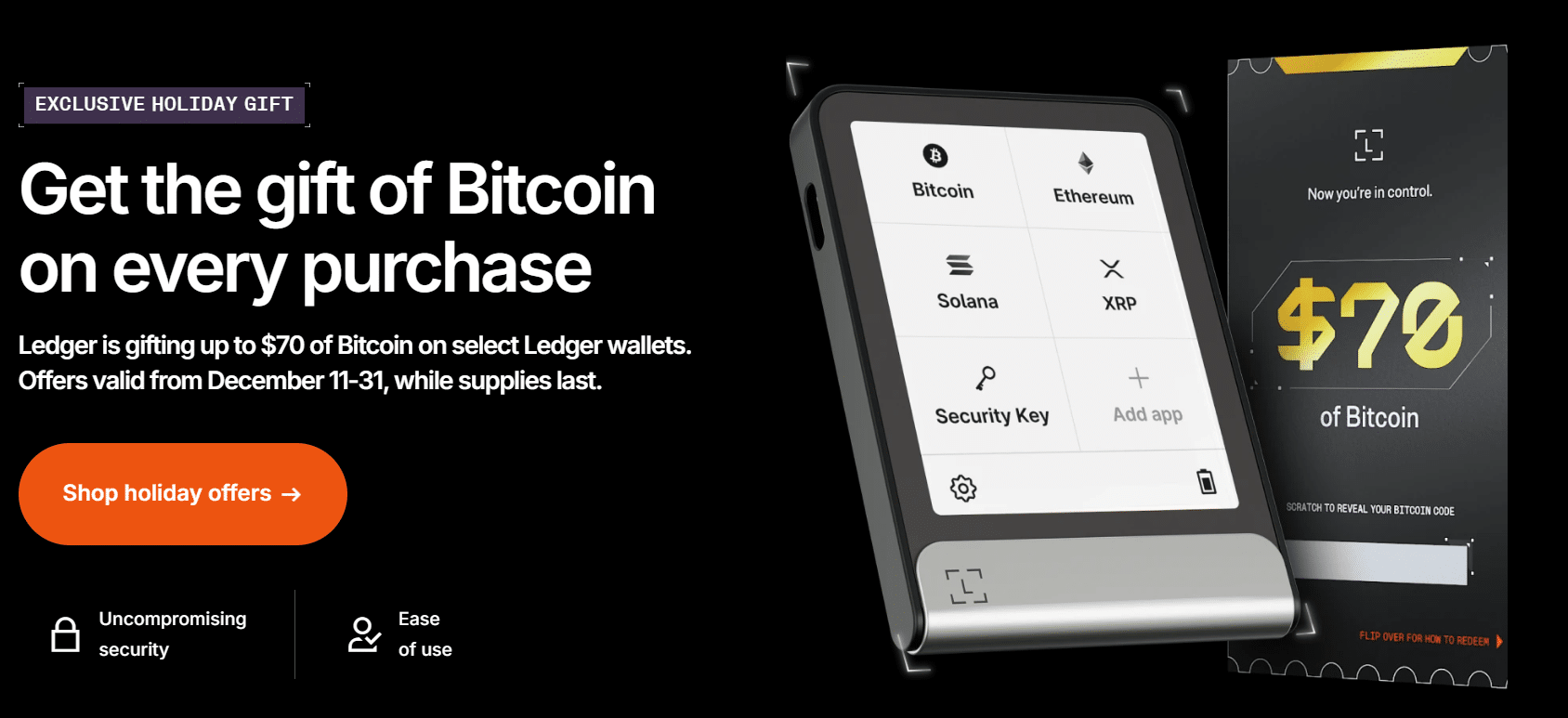 Kup portfel Ledger i zgarnij do 70 dolarów w Bitcoinie!