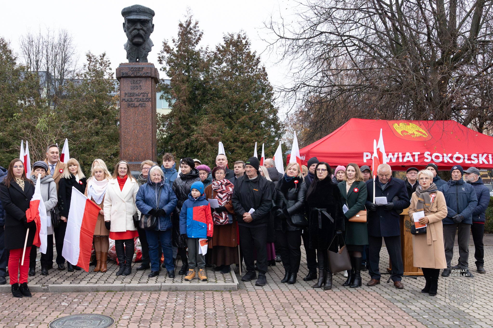 Uroczyste obchody Święta Niepodległości w Sokółce.
