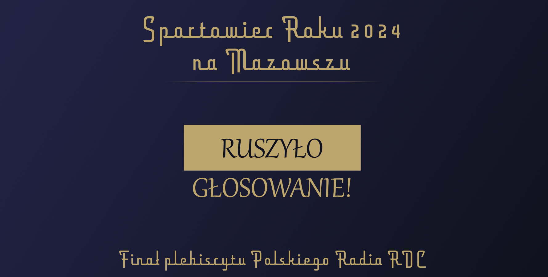 Wybierz Sportowca Roku 2024 na Mazowszu. Ruszyło głosowanie!