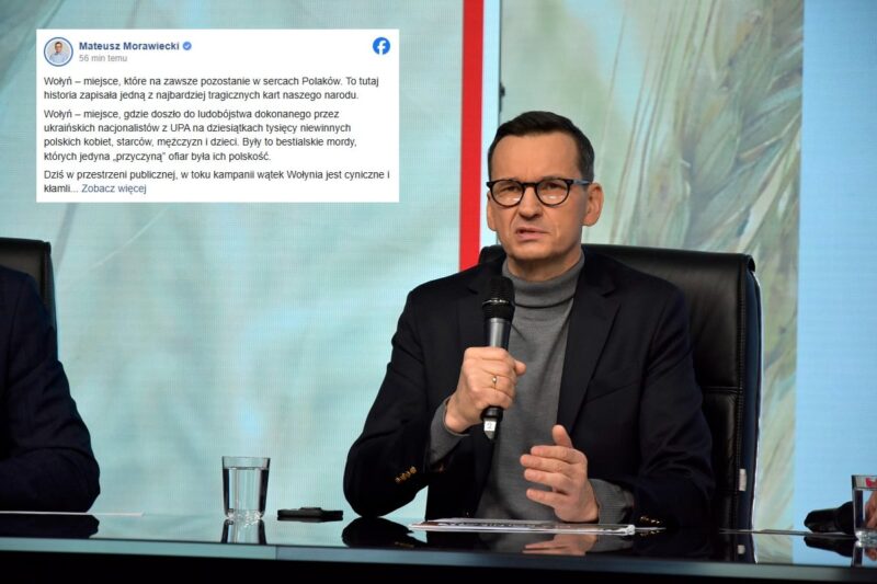 Morawiecki punktuje Tuska ws. Wołynia