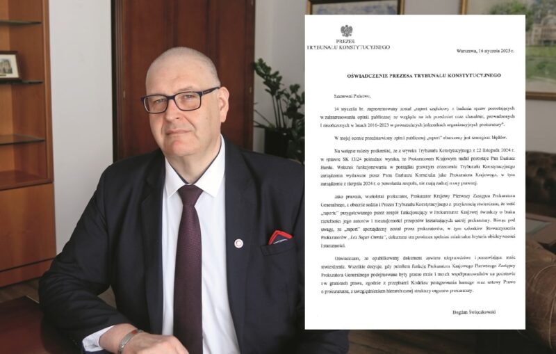 Prezes TK mocno o raporcie neo-prokuratury: „Szereg błędów”