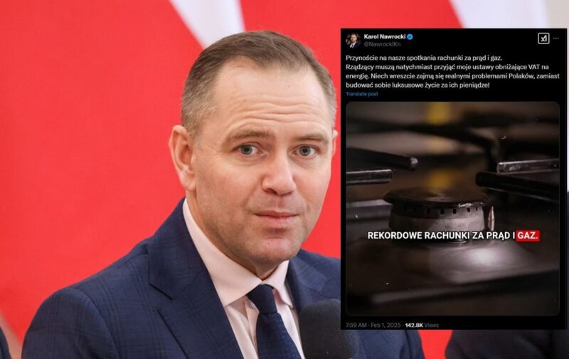 Nawrocki do wyborców: Przynoście rachunki za prąd i gaz