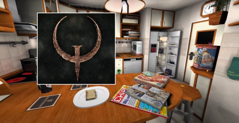 Gracz odtworzył „polskie mieszkanie” z lat 90. w kultowej grze Quake III