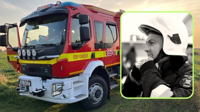 Strażacy z OSP pożegnali kolegę. Doszło do nieszczęśliwego zdarzenia