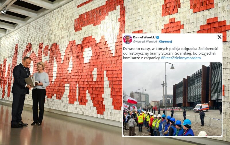 Акция протеста «Солидарность» в Гданьске. Сильная речь Дуды