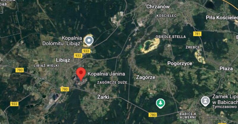 Wstrząs w kopalni Janina w Libiążu