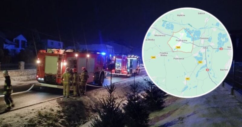 Uszkodzony gazociąg wysokiego ciśnienia. Ewakuacja mieszkańców