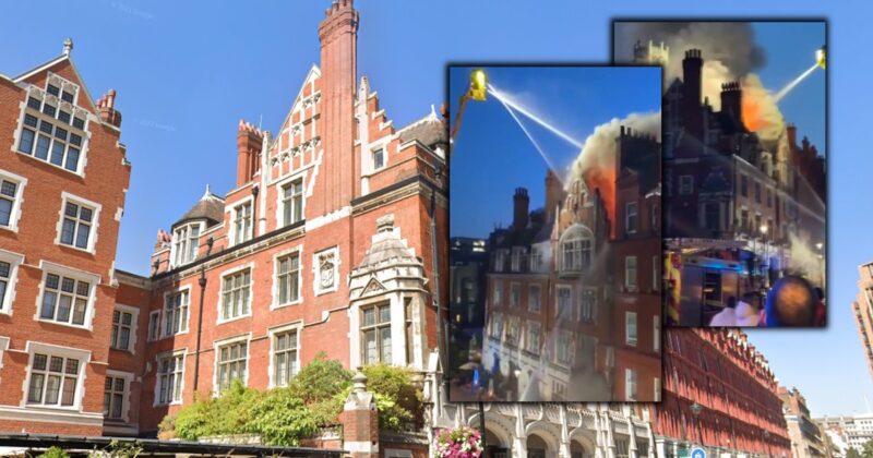 Wielki pożar luksusowego hotelu. Miała się tam odbyć impreza Netflixa