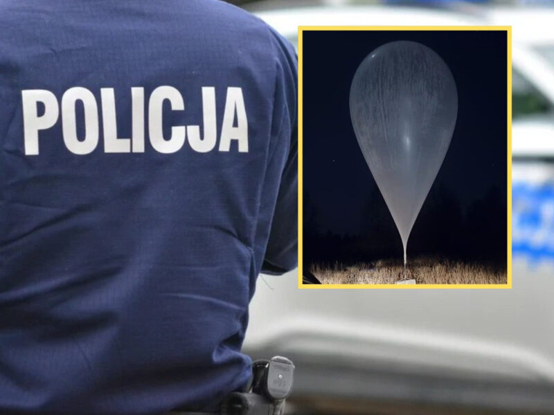 Tajemniczy balon przy granicy z Polską. Policja wydała komunikat