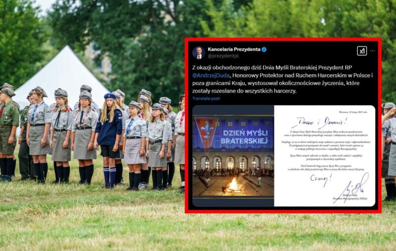 Prezydent w święto harcerzy: Życzę Wam sukcesów w służbie