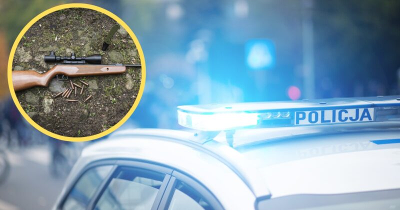 Dantejskie sceny. 49-latek postrzelił sąsiada. „Doznał urazu tkanki miękkiej”