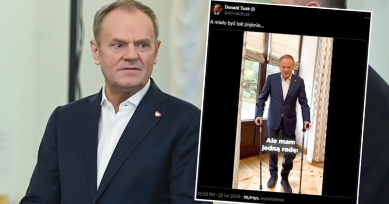 Niespodziewana kontuzja premiera. „Mam jedną radę”