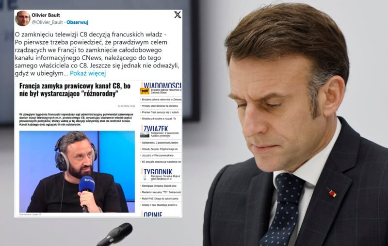 Francuska władza zamyka prawicowy kanał C8. W tle naciski
