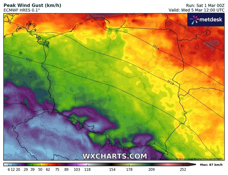 Silny wiatr zagrozi Polsce. Powieje choćby 90 km na godz. Oto gdzie będzie najgorzej