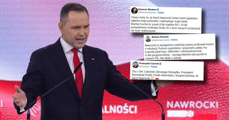 Komentarze po wystąpieniu Karola Nawrockiego. „Człowiek zdrowego rozsądku” kontra „dom wariatów”