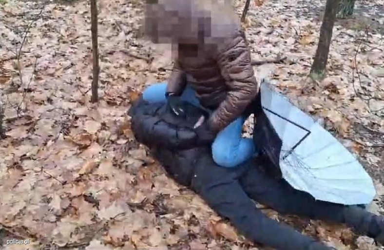 Brutalny napad pod Warszawą. Tak wyglądało zatrzymanie
