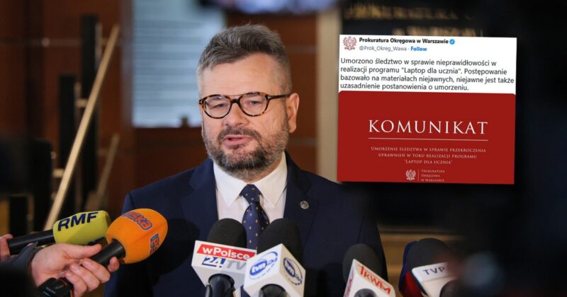 Śledztwo w sprawie programu „Laptop dla ucznia”. Jest decyzja prokuratury