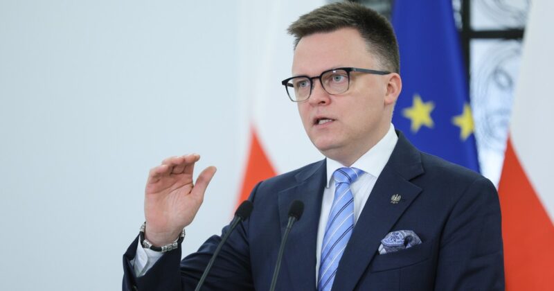 Spięcie na konferencji w Sejmie. Tak na pytanie zareagował Szymon Hołownia