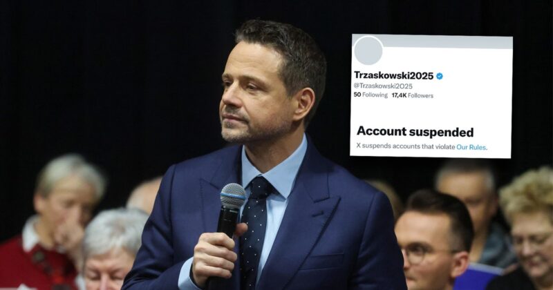 Konto sztabu Rafała Trzaskowskiego na chwilę zniknęło. „Źle to wygląda”