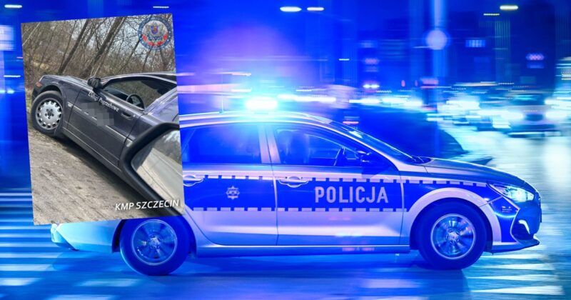 Uwagę policjantów zwrócił kierowca karawanu. Po chwili musieli go aresztować