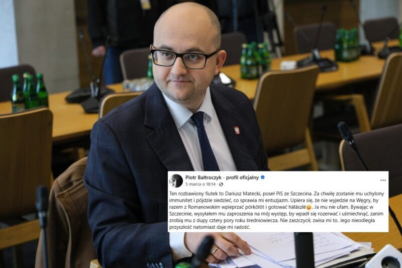 Примитивный пост Балтрочика о Матецком: «Они что-нибудь с ним сделают...»