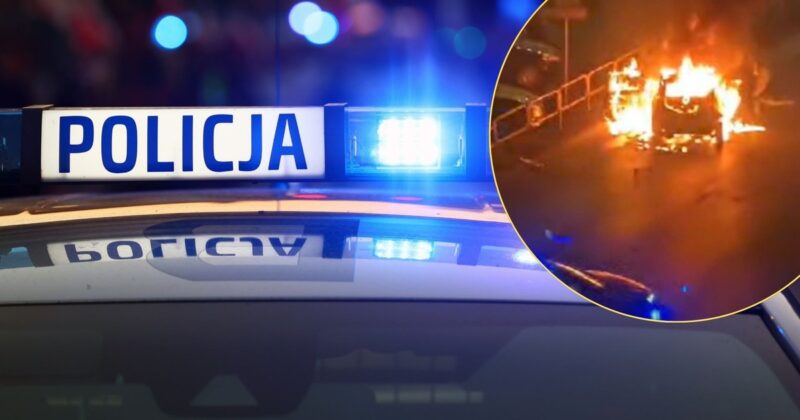 Pościg za 14-latkiem. Uciekał przez cztery miasta. „Samochód spłonął”