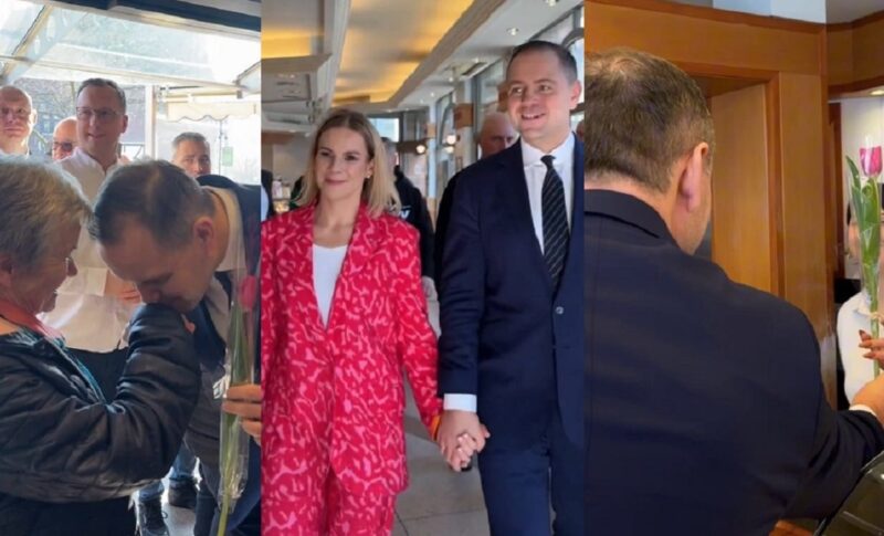 Kwiaty od kandydata Tak Nawrocki uczcił Dzień Kobiet