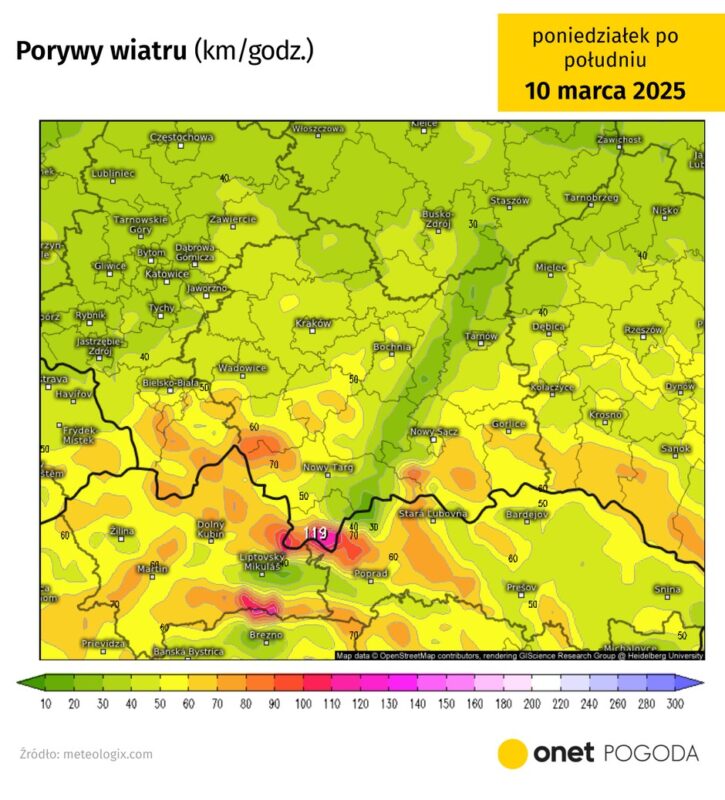 Niebezpieczna pogoda w górach. Nadchodzi huraganowy halny