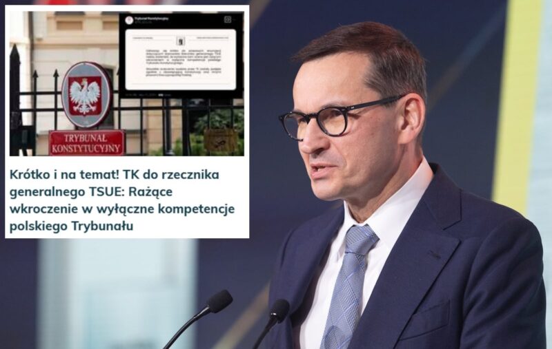 Моравецкий резко критикует слова представителя Суда Европейского союза. «Глупые разговоры»