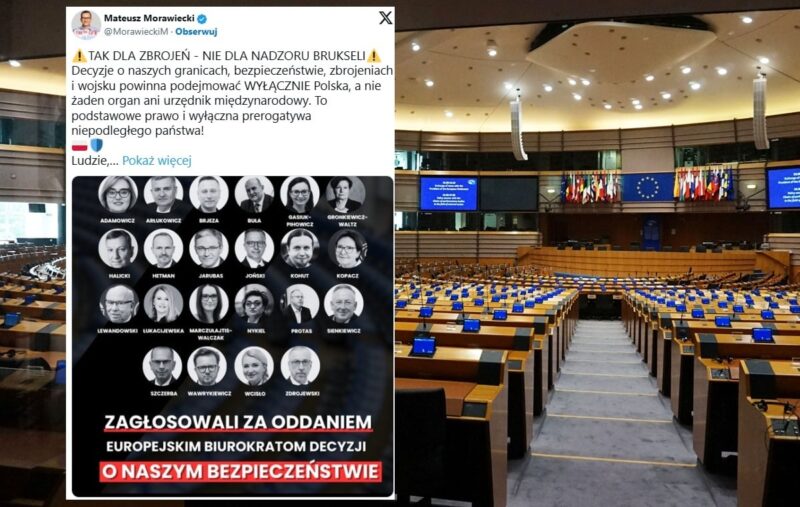 Моравецкий: "Да вооружениям - нет брюссельскому надзору".