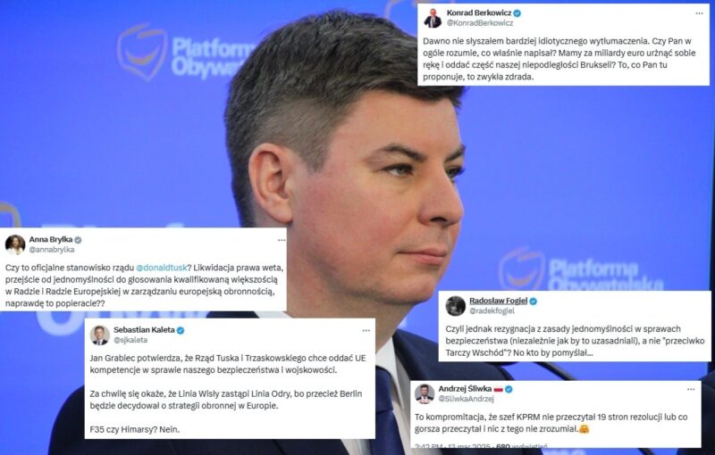 „To zwykła zdrada”. Grabiec chce oddawać UE suwerenność