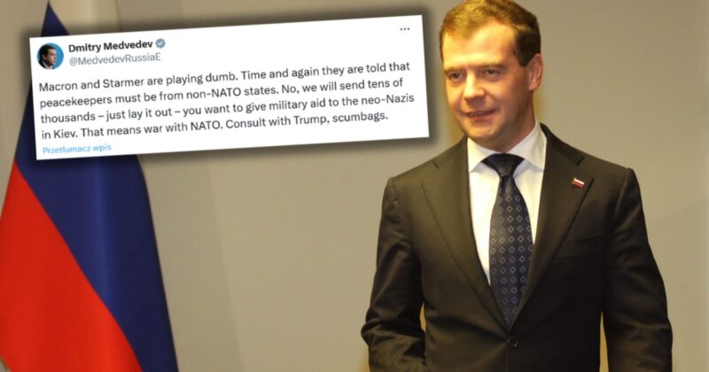 Dmitrij Miedwiediew obraża europejskich przywódców. „Łajdaki”