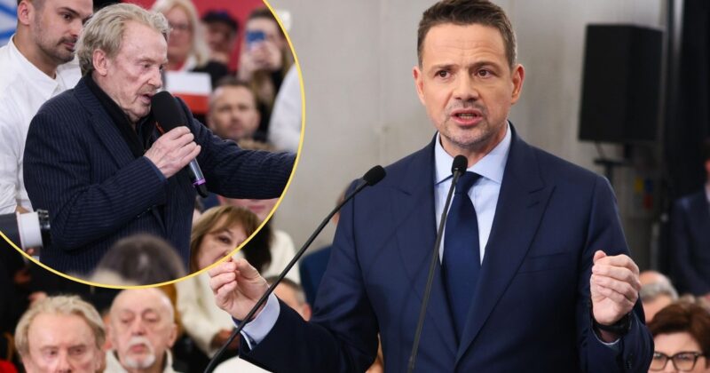 Daniel Olbrychski pojawił się na wiecu Rafała Trzaskowskiego. Opowiedział anegdotę po rosyjsku