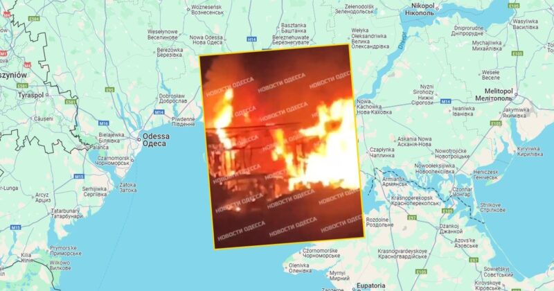 Rosyjski atak na Odessę. W mieście wybuchły pożary