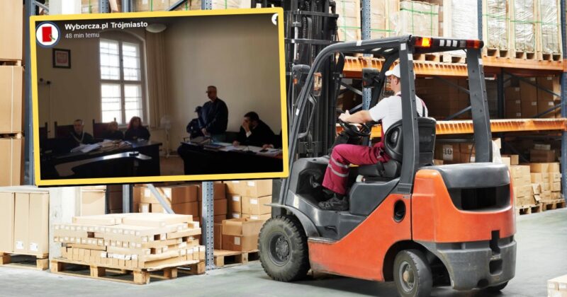 Szef firmy miał rozjechać pracownika wózkiem widłowym. Twierdzi, iż to był „nerwowy dzień”