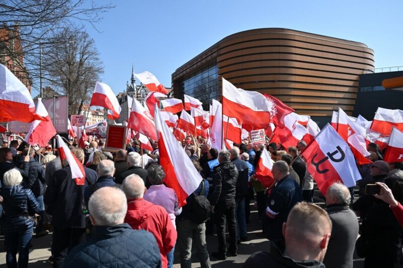 Prowokatorzy na manifestacji w Zgorzelcu! WIDEO