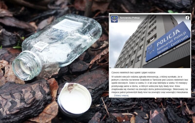 Szok! Rodzice zostawili dzieci same w domu. Wrócili pijani