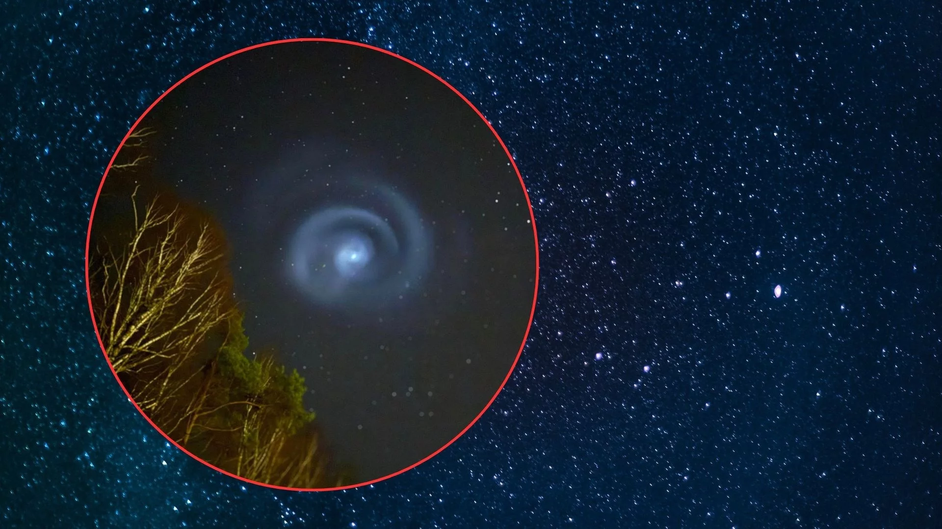 Kosmiczne zjawisko nad Polską. Świetlisty wir rozbłysnął na niebie